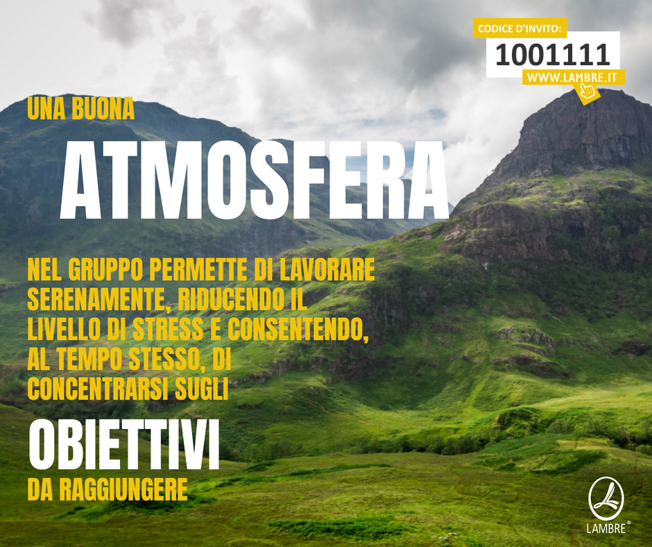 Lavorare in una buona Atmosfera